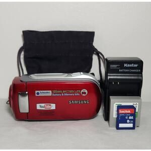 Samsung SC-MX10R Tested Digital Camcorder W/ Charger, Memory Card & Bag